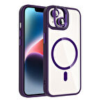 iPhone 13 Kılıf Standlı ve Lens Hediyeli Telen M-Safe Case Cover Kapak