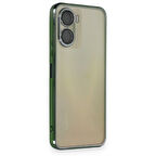 Vivo Y16 Kılıf Kamera Lens Korumalı Razer Lens Silikon Kapak - Yeşil