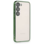 Samsung Galaxy S23 Plus Kılıf Kamera Lens Korumalı Parlak Silikon Kapak RYC/Razer Lens - Yeşil
