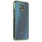 Redmi Note 9 Pro Kılıf Kamera Lens Korumalı Parlak Silikon Kapak RYC/Razer Lens - Yeşil
