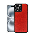 iPhone 16 Pro Kılıf Şık Tasarımlı Premium Aras Deri Kapak