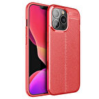 iPhone 13 Pro Kılıf Deri Desenli ve Esnek Yapılı Sağlam Derry Silikon Kılıf