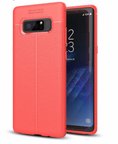 Samsung Galaxy Note 8 Kılıf Deri Silikon Yüzeyli Yüksek Kaliteli Sİlikondan Üretilmiş Premium Silikon Kapak RYC/Niss
