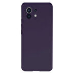 Xiaomi Mi 11 İçi Kadife Kaplı Esnek Silikon Kapak RYC/ Nano Lansman