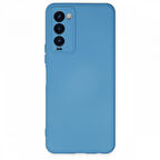 Tecno Camon 18P Kılıf İçi Kadife Kaplı Nano Silikon Kapak - Mavi