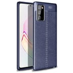 Samsung Galaxy Note 20 Kılıf Deri Desenli ve Esnek Yapılı Sağlam Derry Silikon Kılıf