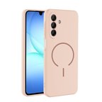 Samsung Galaxy A16 Kılıf Magsafeli Premium Meta Silikon Kapak