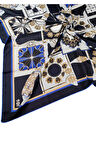VESİ Eşarp Desenli Sport Twill Eşarp 120x120 cm
