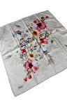 Emilya Rayon Çiçek Desenli Eşarp 90x90 Cm