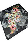 Emilya Rayon Çiçek Desenli Eşarp 90x90 Cm