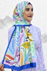 Harem Soft Yaprak Desen Şal EŞ5199-9