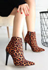 BİÇOMİ Blan Zebra Saten Topuklu Bot