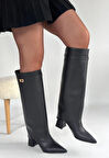 BİÇOMİ Jike Siyah Cilt Tak Çıkar Çizme