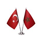 Fas İkili Masa Bayrağı