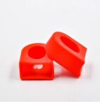Xbyc 0056 Bisiklet Aynakol Pedal Kolu Koruyucu Silikon PVC Koruyucu Kırmızı