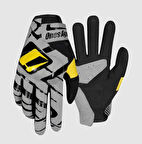 One's Again MG12X Built-İn Korumalı Uzun Parmaklı Motosiklet Eldiveni Gri Sarı XL Beden