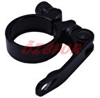 Bisiklet SELE BORUSU KELEPÇESİ MANDALLI SİYAH 34,9MM ( 31,8 SELE BORUSU UYUMLU )