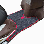 Motosiklet Aksesuar Koruyucu Paspas Yuki Casper Pro ve Casper-S 50 Uyumlu Kırmızı Kenar