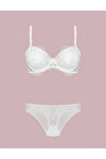 Kadın Kaplı Dantelli Desteksiz Sütyen & Külot İç Çamaşır Takım L.N0.U11.RT.01.B.R1.A24