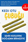 Doğal Kedi Otu Nanesi Çubuğu 3’lü | Çiğneme & Sakinleştirici Diş Temizleyici Stick |