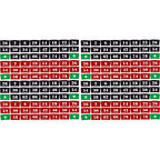 Motosiklet Jant Ruleti Sticker Kırmızı - Siyah