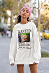 Wanted Roronoa Zoro Baskılı Unisex Oversize Anime Sweatshirt