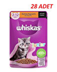 Whiskas Pouch Sos İçinde Kümes Hayvanlı Yavru Kedi Konservesi 85 Gr*28 Adet