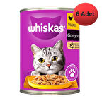 Whiskas Tavuklu Konserve Kedi Maması 400 g x 6 Adet