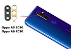 Tkgz Oppo A9 2020 Arka Kamera Camı Lens Yapışkanlı