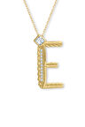 Altın Burgu Kenar E Harf Kolye