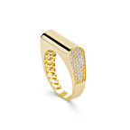 Kare Square Altın Yüzük