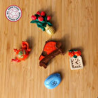 Uretti - Pınar 2572 -  0910 El Yapımı 5'li Tematik Minyatür Eşyalar Magnet