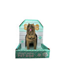 Yuvalı köpek figürü 10 cm uzunluğunda