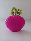 Pembe Fuşya Mini İstiridye Deniz Kabuğu 1. Kalite Doğal Kokulu Mum Dekoratif 1 Adet