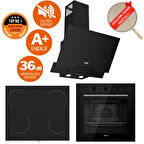 Ferre NEO Ultra Sessiz Vitroseramik Elektrikli Ankastre Set (D063-SA + MS 261+ QBL62CS  )