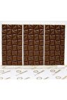 Dark Brown 3 Adet Sütlü Gerçek Tablet Çikolata El Yapımı Bar Çikolata