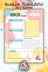Günlük Planlayıcı Hatırlatıcı | Daily Planner Note, Haftalık Ajanda, Aylık Defter | A5 50Syf 15*21cm