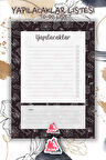 Yapılacaklar Listesi Planlayıcı | To Do List Planner, Günlük Hedef, Aylık Defter | A5 50Syf 