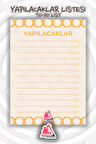 Yapılacaklar Listesi Planlayıcı | To Do List Planner, Günlük Hedef, Aylık Defter | A5 50Syf 