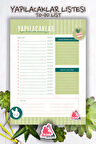 Yapılacaklar Listesi Planlayıcı | To Do List Planner, Günlük Hedef, Aylık Defter | A5 50Syf 