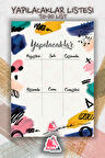 Yapılacaklar Listesi Planlayıcı | To Do List Planner, Günlük Hedef, Aylık Defter | A5 50Syf 