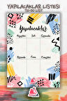Yapılacaklar Listesi Planlayıcı | To Do List Planner, Günlük Hedef, Aylık Defter | A5 50Syf 