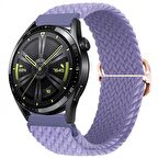Polham Samsung Gear S3 Watch 4 22MM ve Samsung GT2 GT2E 46MM Uyumlu Elastik Ultra Hafif Şık Kayış,