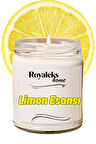 Doğal Özel Seri Kokulu Dekoratif Kavanoz Mum 210 cc - Limon Esansı - RYL