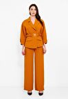 MODATALİKA Kadın Ceketli Kemer Detaylı Alt üst İkili Takım