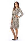 MODATALİKA Kadın Triko Desenli Elbise