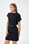 Modatalika Kemer Aksesuar Detaylı Mini Tasarım Elbise