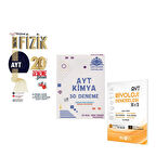 Orijinal Mikro AYT Fizik Çöz Kazan Kimya ve Biyotik Biyoloji Deneme Seti 3 Kitap