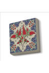Osmanlı İznik Çini Deseni Baskılı Taş Magnet 5X5