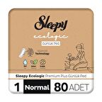 Sleepy Ecologic Premium Plus 80'li Günlük Ped